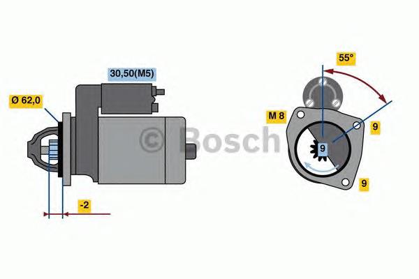 F000AL0327 Bosch motor de arranque