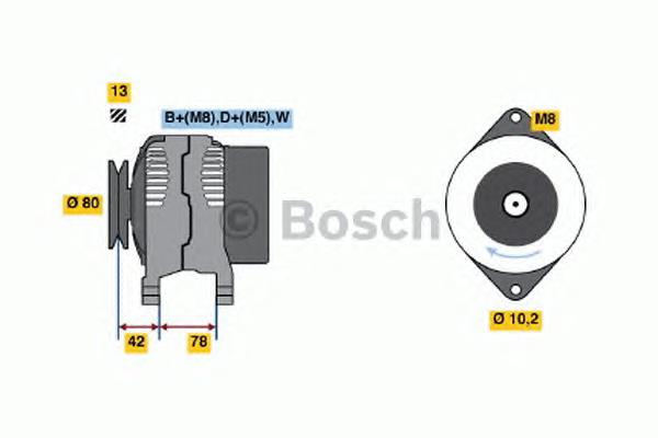 0986047200 Bosch alternador