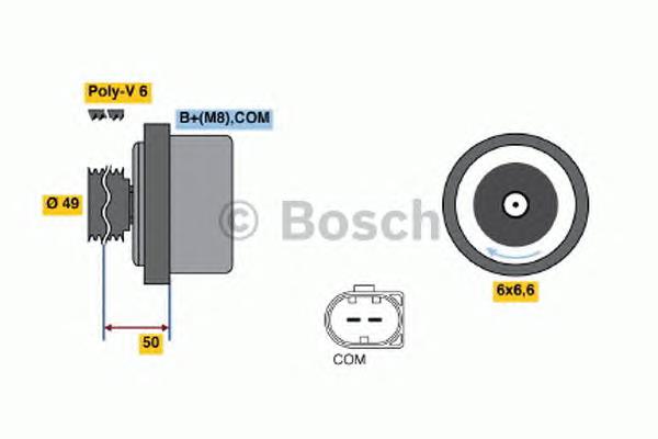 Alternador 0986047170 Bosch