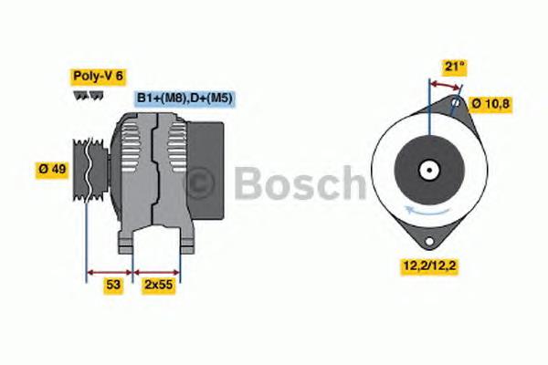 0986048030 Bosch alternador