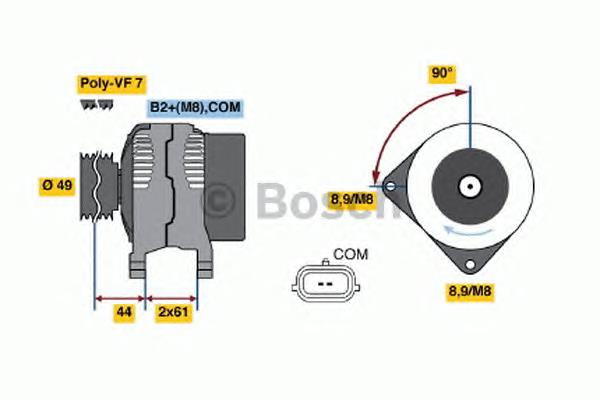 0986048040 Bosch alternador