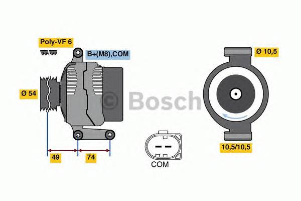 0986047940 Bosch alternador