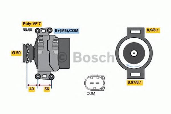 0986047800 Bosch alternador