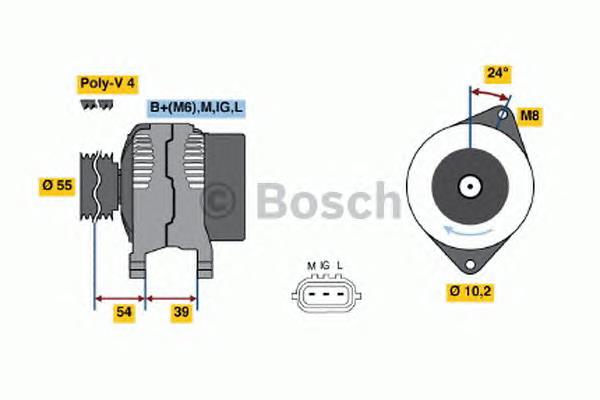 0986045841 Bosch alternador