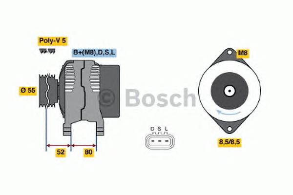 Alternador del motor Bosch 0986045731 precio, desde 97,28 EUR