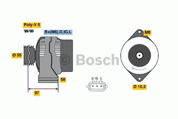 0986045791 Bosch alternador