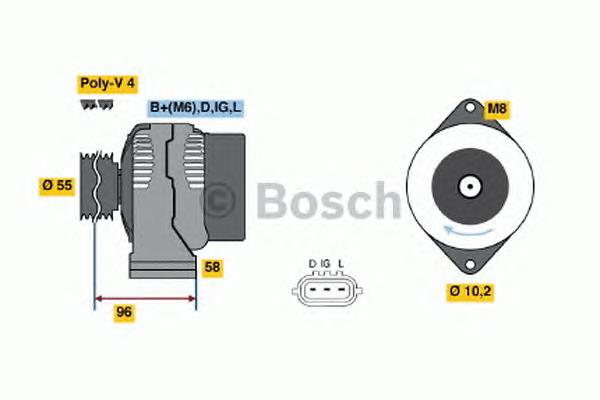 Alternador del motor Bosch 0986045751 precio, desde 43,56 EUR