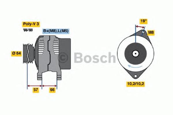 0986045981 Bosch alternador