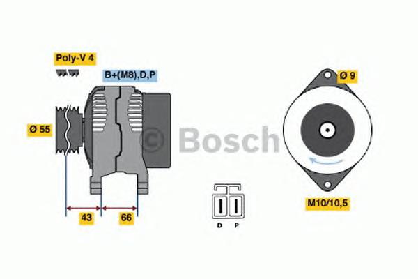 0 986 045 551 Bosch alternador