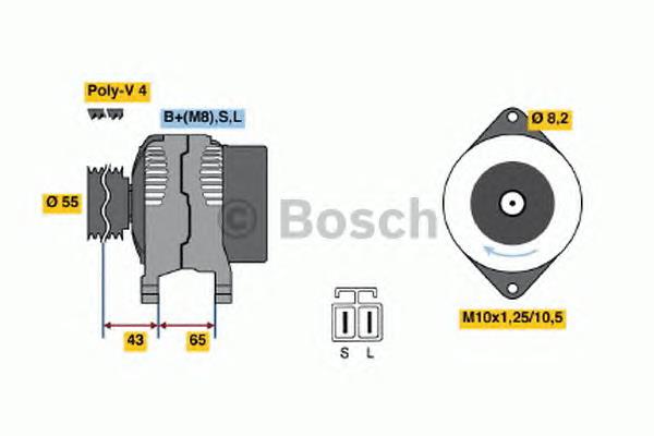 0986045511 Bosch alternador