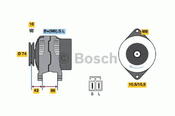 0986045501 Bosch alternador