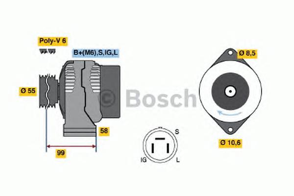 0986046391 Bosch alternador