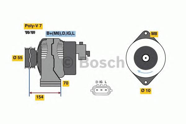 Alternador del motor Bosch 0986046541 precio, desde 348,08 EUR