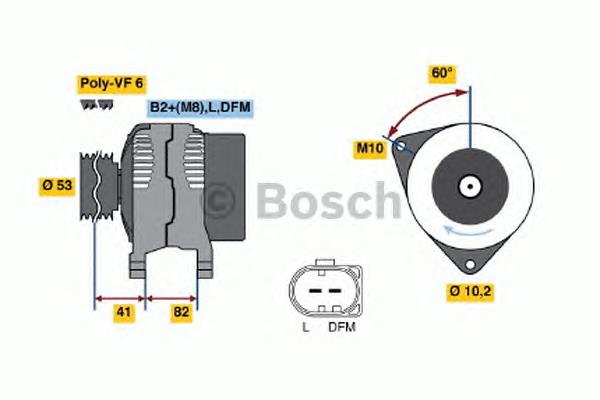 0 986 046 520 Bosch alternador