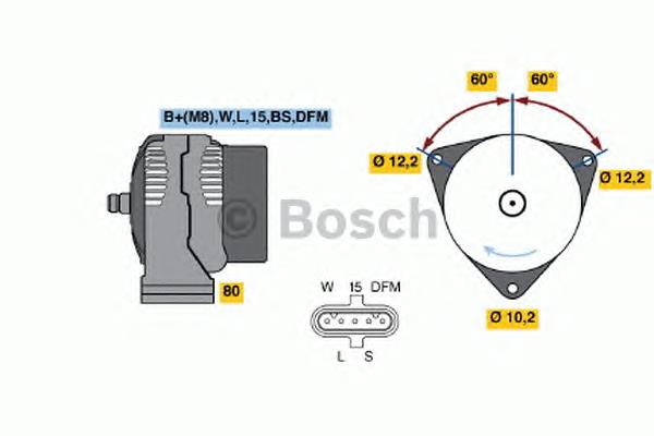 0986046590 Bosch alternador