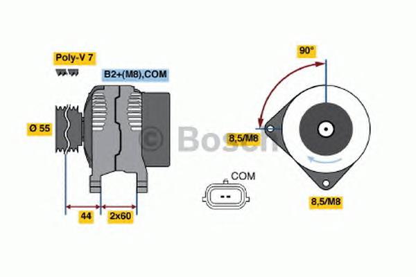 0124325139 Bosch alternador
