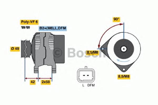 0986046280 Bosch alternador