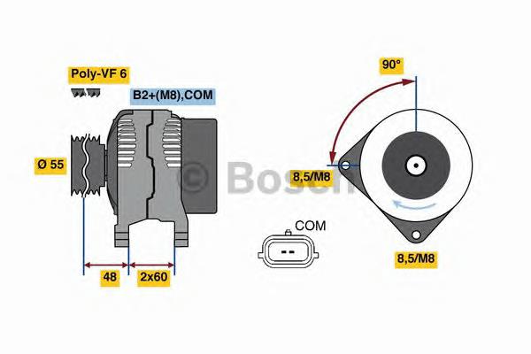 Alternador del motor Bosch 0986080410 precio, desde 330,94 EUR