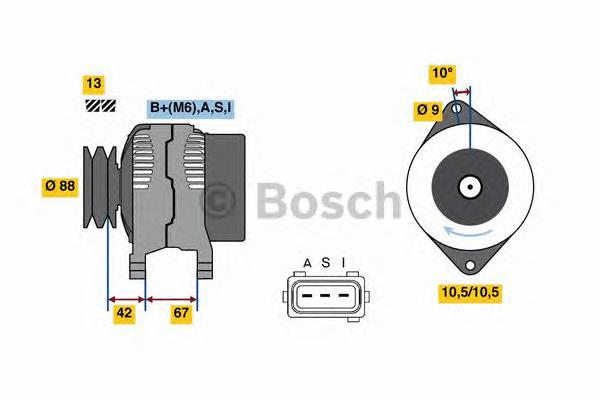 0986080390 Bosch alternador