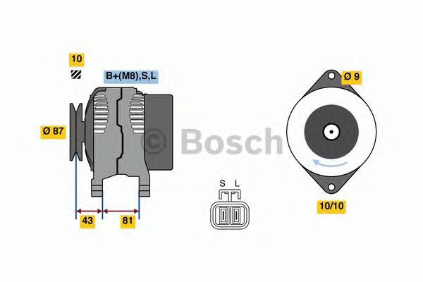 0986080430 Bosch alternador