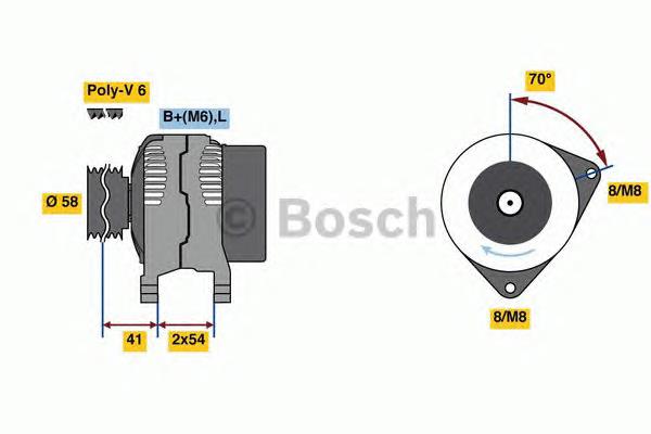 0986080340 Bosch alternador