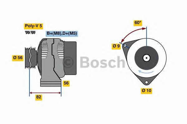 0986080890 Bosch Alternador de coche
