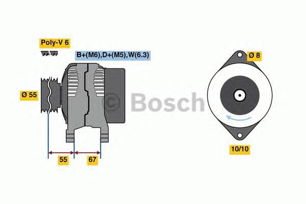 0986080900 Bosch alternador