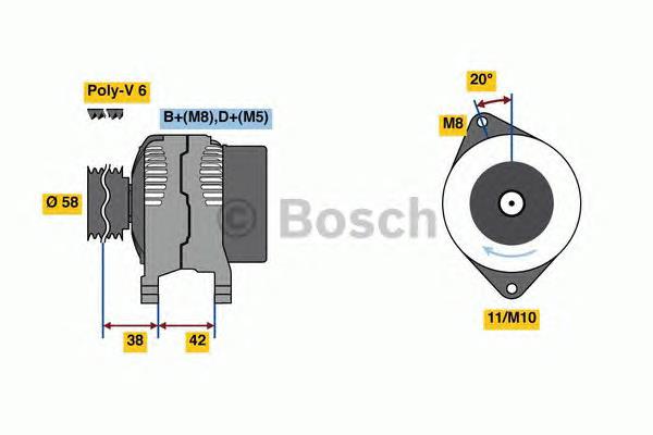 0986081000 Bosch alternador