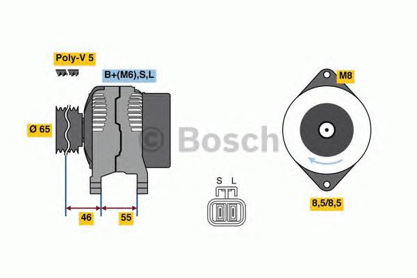 0986080690 Bosch alternador