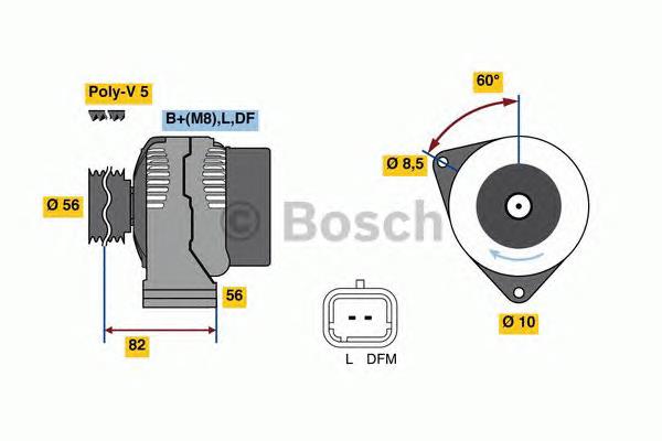 0986080780 Bosch alternador