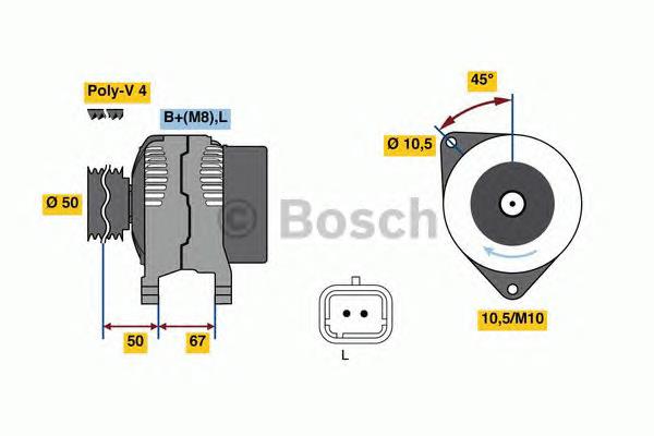 0986080720 Bosch alternador