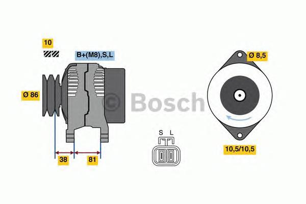 0986080740 Bosch alternador