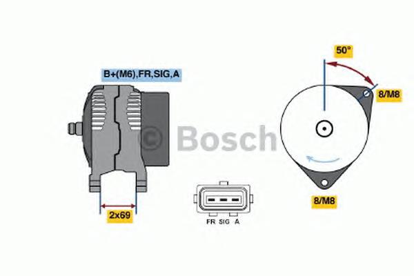 0986049181 Bosch Alternador de coche