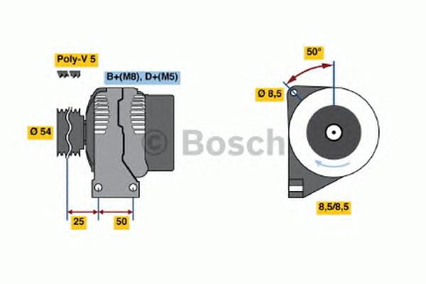 Alternador del motor Bosch 0986049081 precio, desde 191,24 EUR
