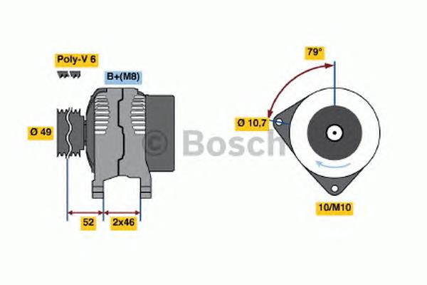 0986048911 Bosch alternador