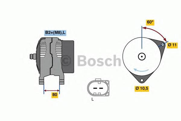 0 986 049 950 Bosch alternador