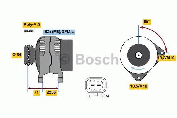 0986049990 Bosch Alternador de coche