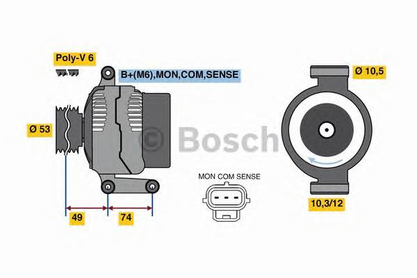 Generador Bosch 0986049460