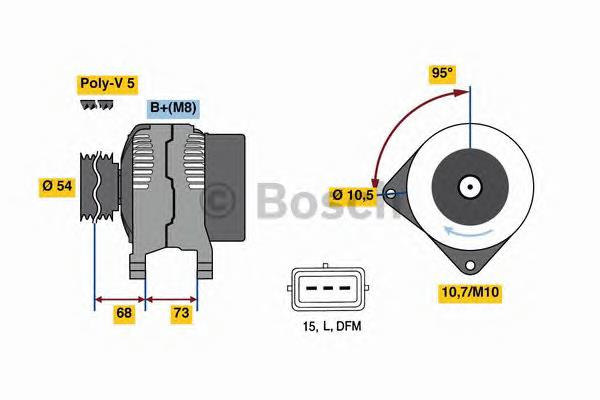 Alternador del motor Bosch 0986049430 precio, desde 247,15 EUR