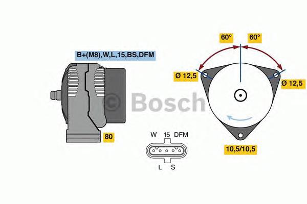 0986049820 Bosch alternador