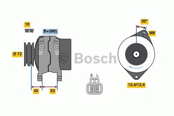 0986049880 Bosch alternador