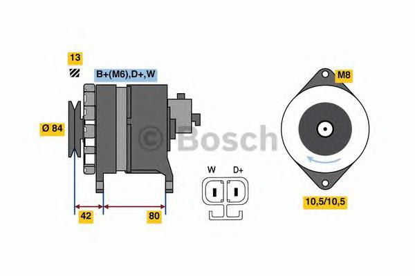 Alternador del motor Bosch 0986049870 precio, desde 280,97 EUR