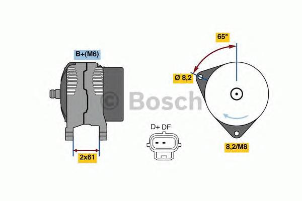 0986049750 Bosch alternador