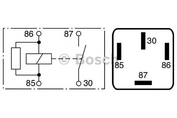 Relé eléctrico multifuncional Bosch 0986332023