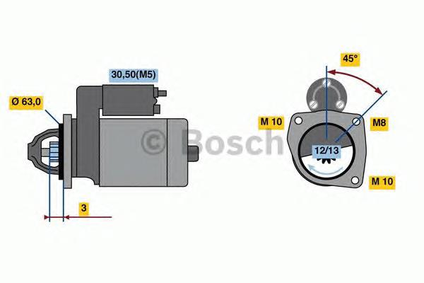 Motor de arranque REC60151191 Recoficial