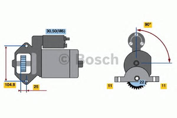 0 986 022 561 Bosch motor de arranque