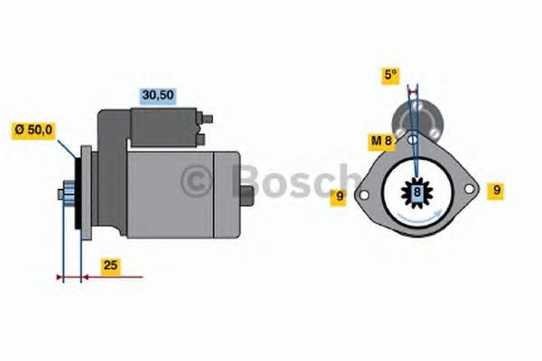 0986022571 Bosch motor de arranque