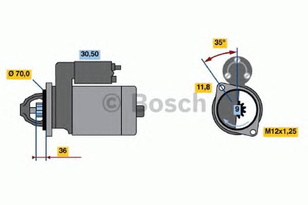 0986022611 Bosch Arranque motores
