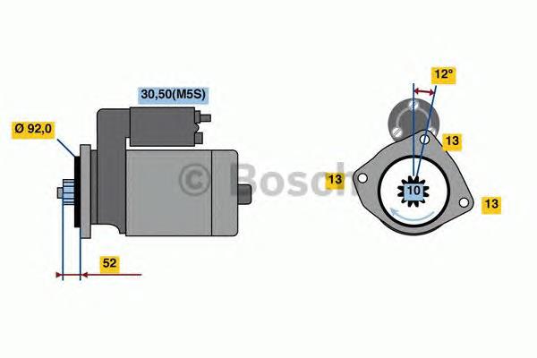 0986023430 Bosch Arranque motores
