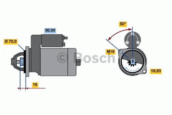 0986020701 Bosch motor de arranque